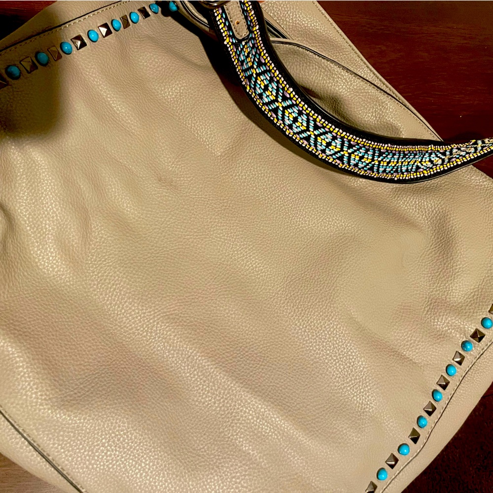 Grey shoulder bag